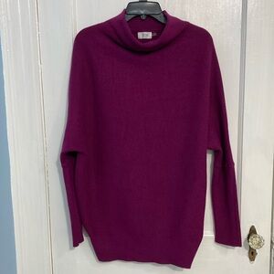 Bluivy Long Sleeve Slouch Neck Pullover Purple Sweater Women’s Size M/L
